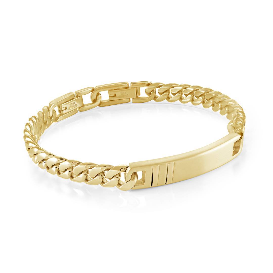 7.7MM CURB & ID PLATE BRACELET