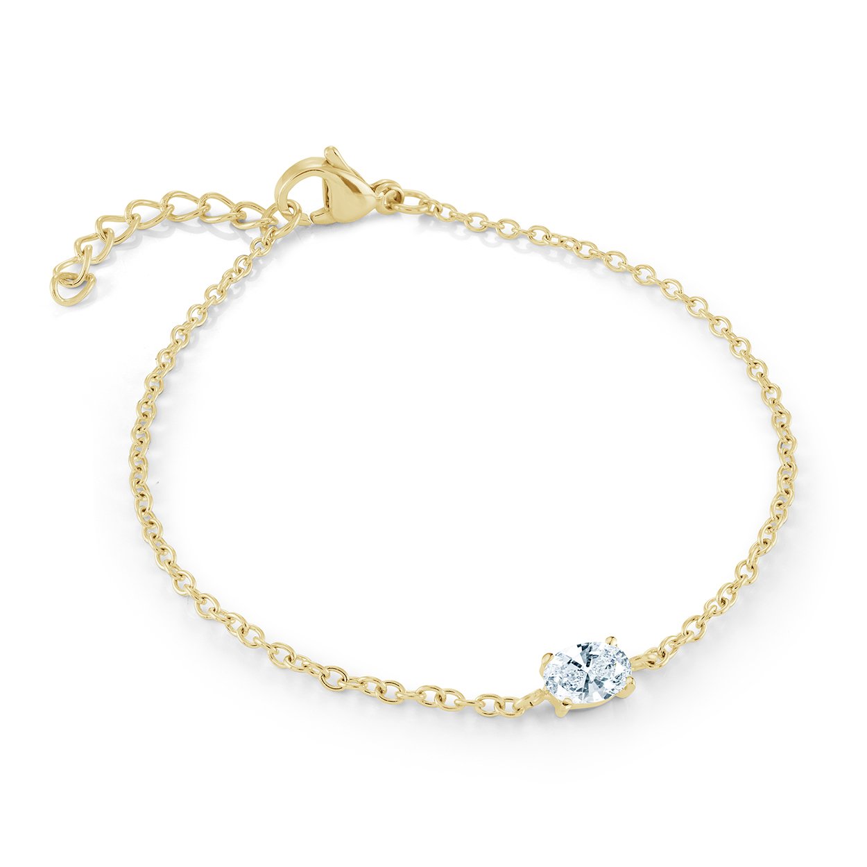 OVAL SOLITAIRE BRACELET