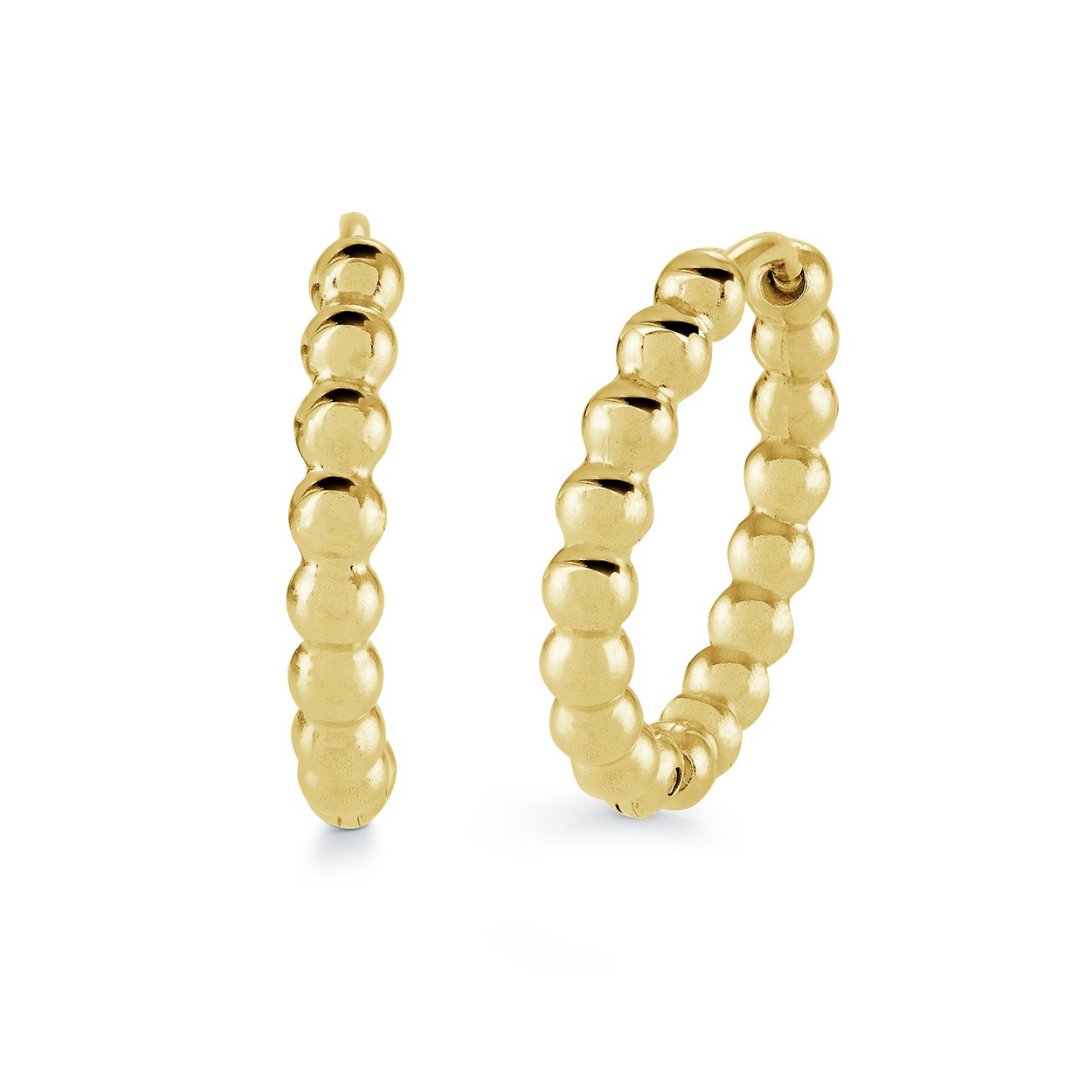16MM BEADED HOOPS