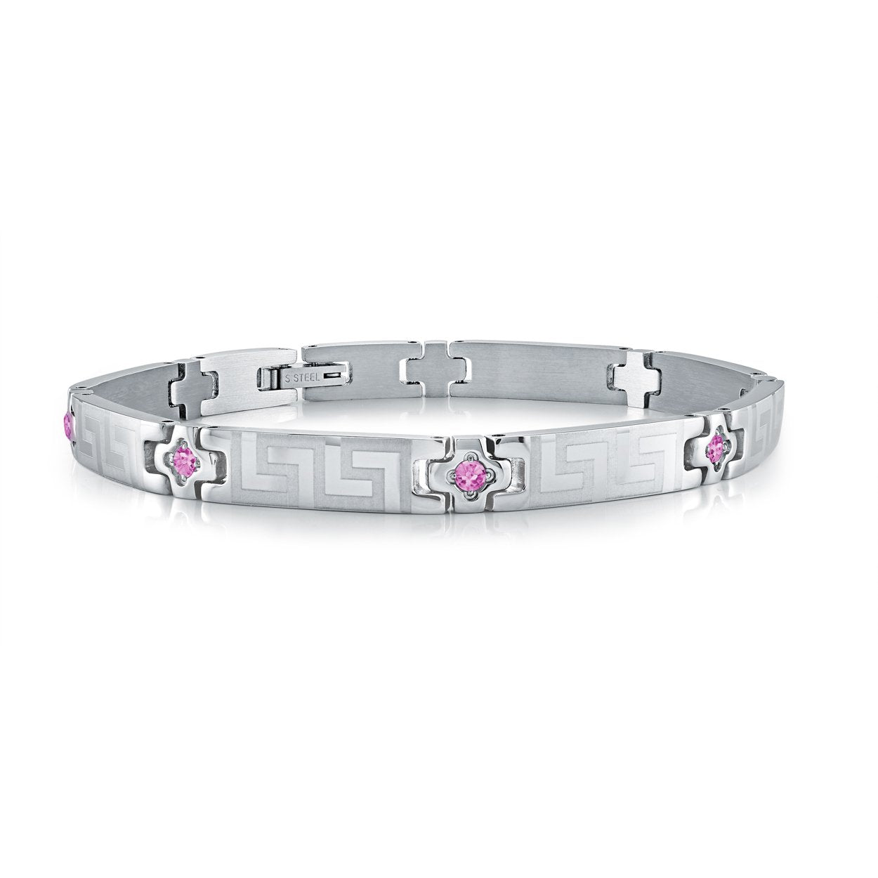 GREEK KEY GEM BRACELET