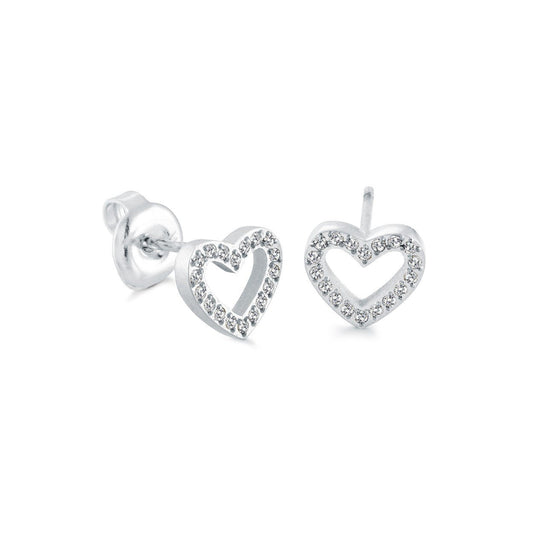 HEART & CZ STUDS