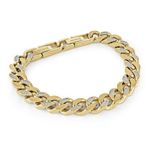 9.4MM CZ CURB BRACELET