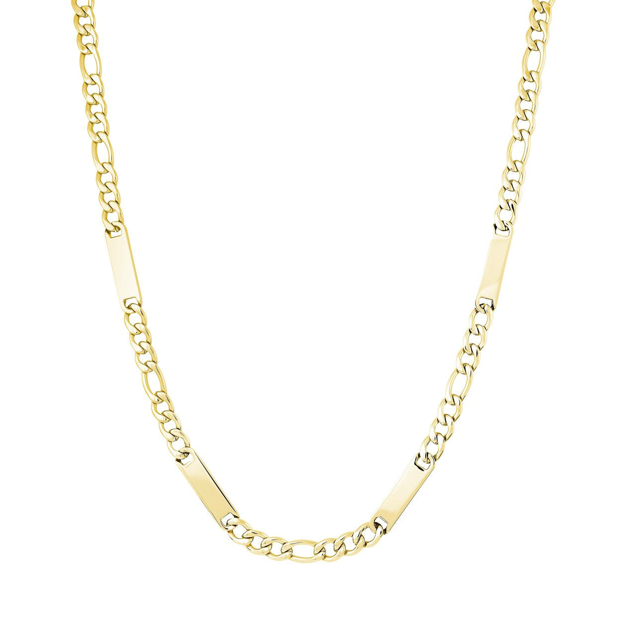 6MM ENGRAVABLE FIGARO CHAIN