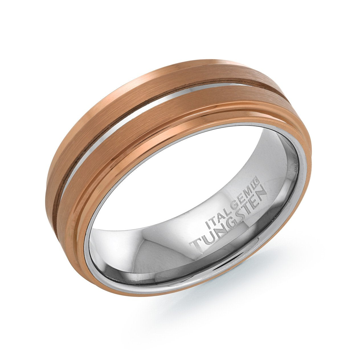 8MM ESPRESSO TUNGSTEN BAND