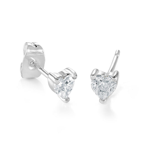 MINI CZ HEART KIDS STUDS