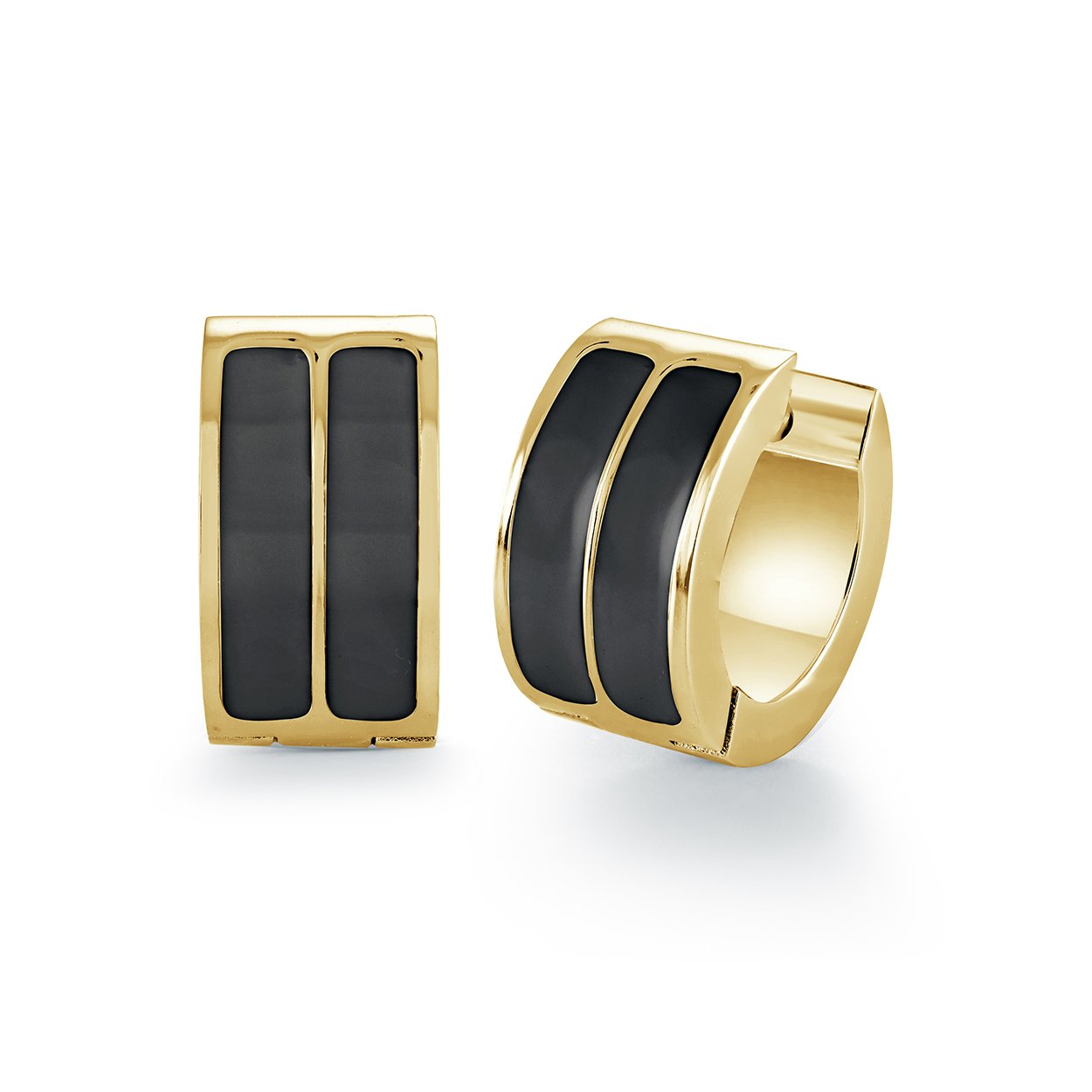 DOUBLE-ROW ENAMEL HOOPS