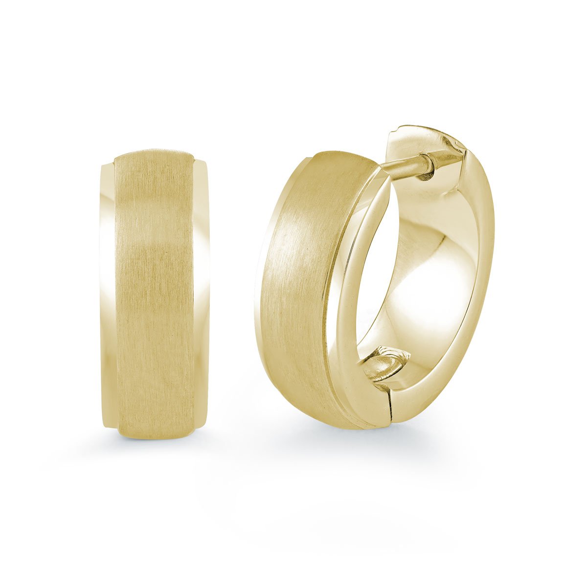 BRUSHED CENTRE EARRINGS
