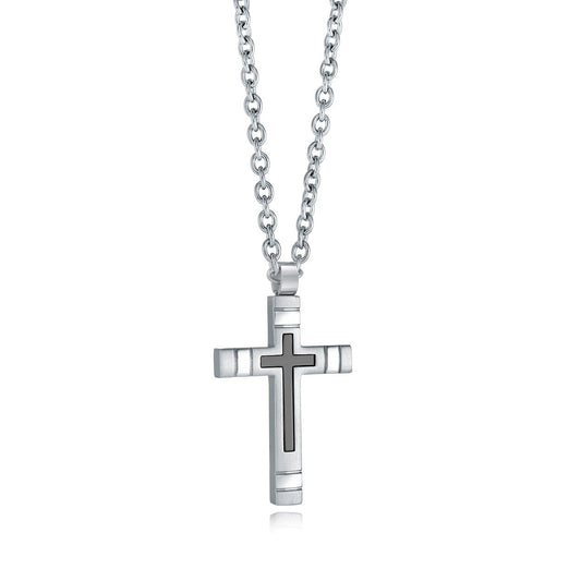 BLACK CENTRE CROSS