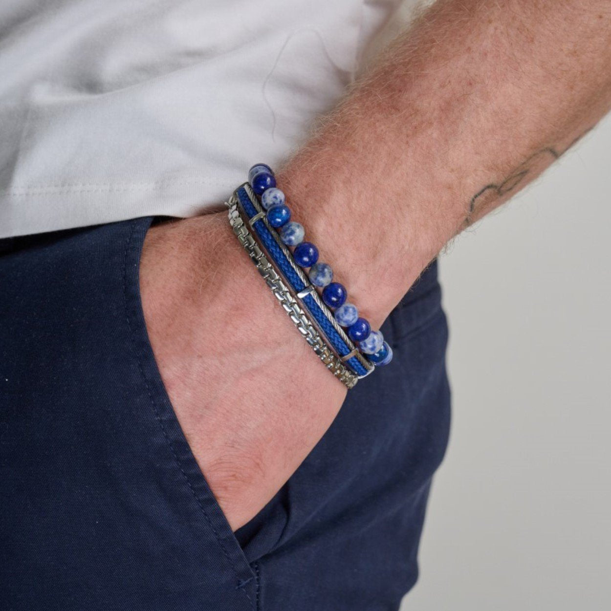 8MM MIXED BEAD BRACELET