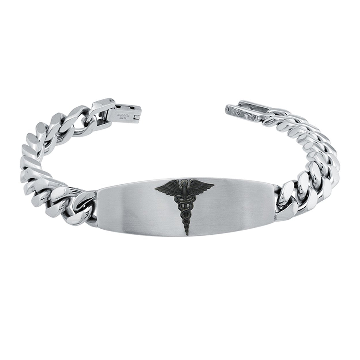 9.5MM CURB LINK MEDIC ALERT BRACELET