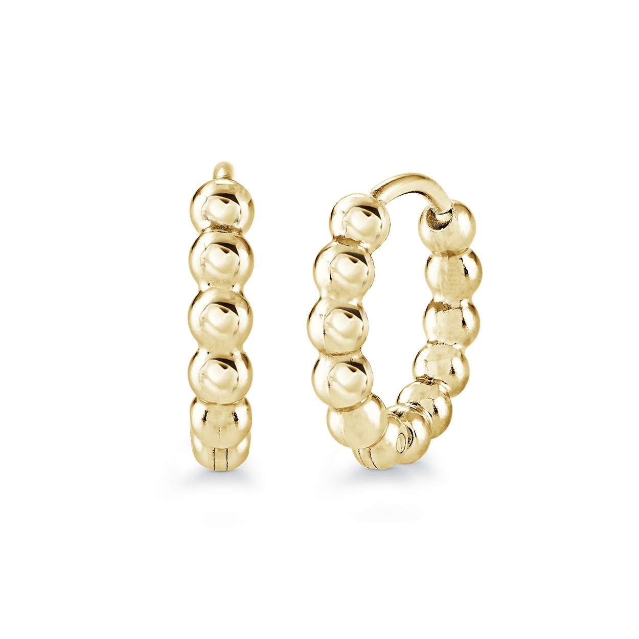 MINI 11MM BEADED HOOPS