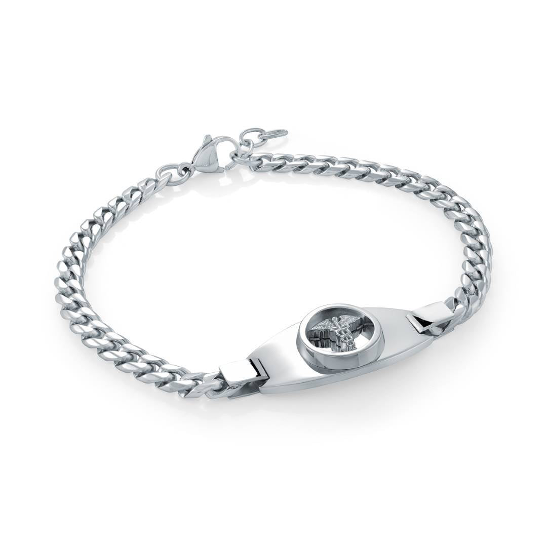 4.6MM CURB MEDIC ALERT BRACELET