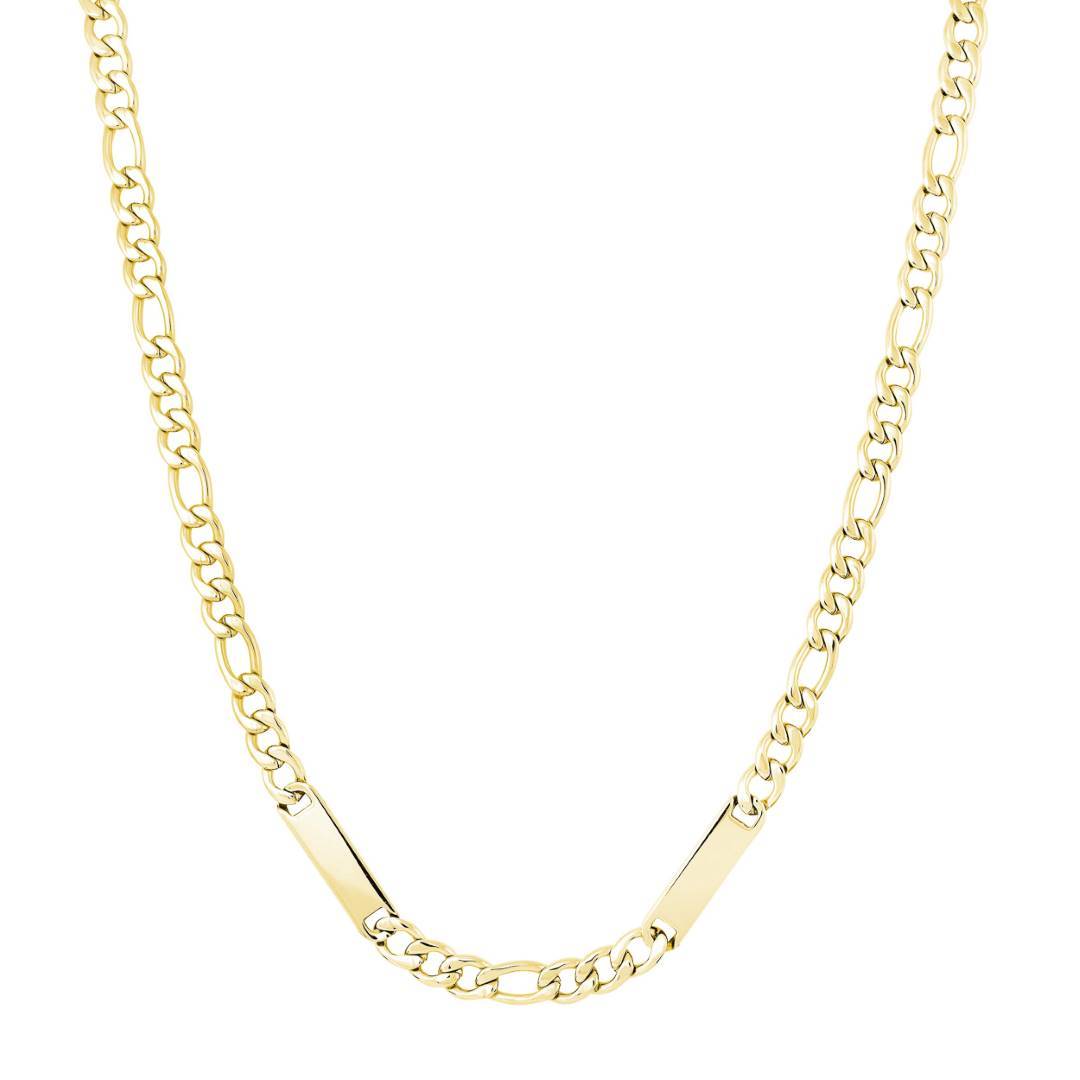 6MM ENGRAVABLE FIGARO CHAIN