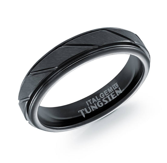 5MM TUNGSTEN GROOVED BAND