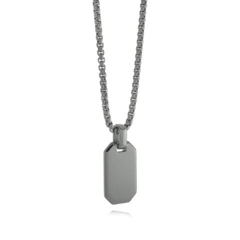 BRUSHED DOG TAG PENDANT