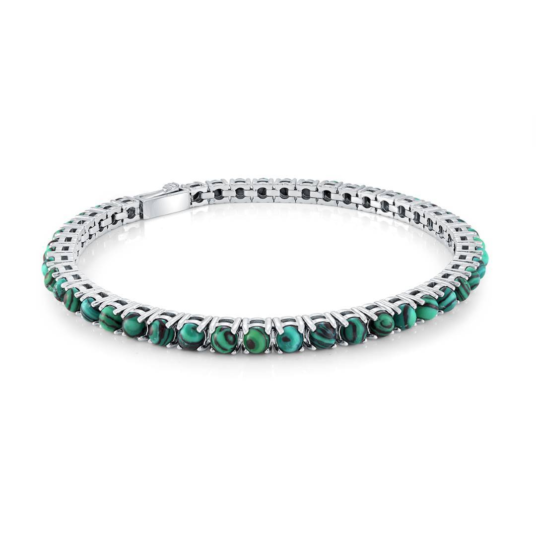 4MM AGATE TENNIS BRACELET