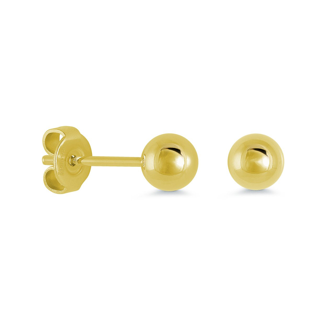 6MM POLISHED BALL EARRINGS