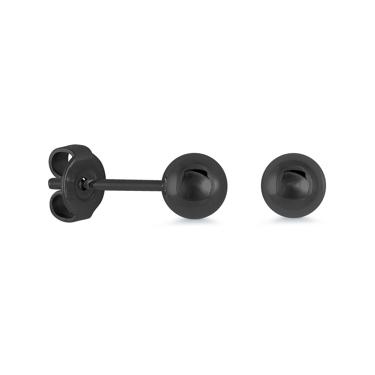 5MM POLISHED BALL EARRINGS