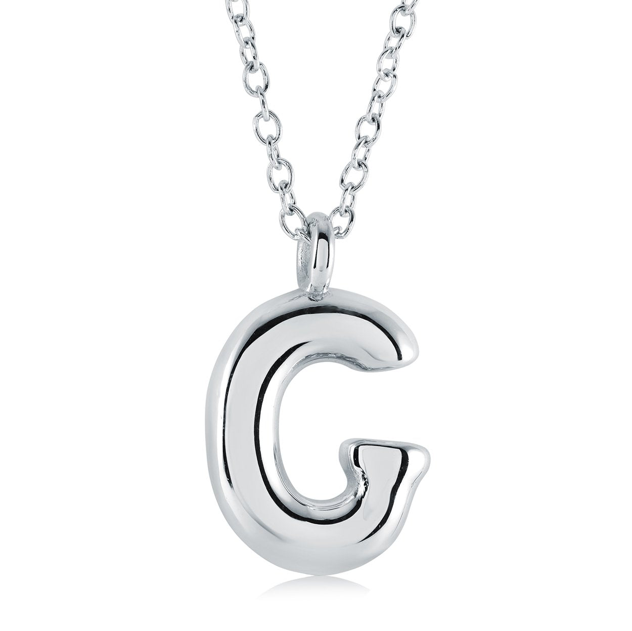 BUBBLE INITIAL NECKLACE