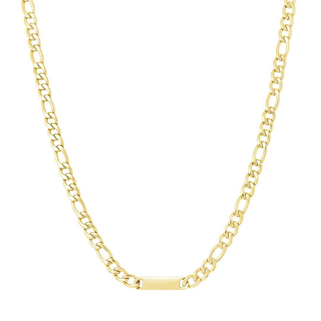 6MM ENGRAVABLE FIGARO CHAIN