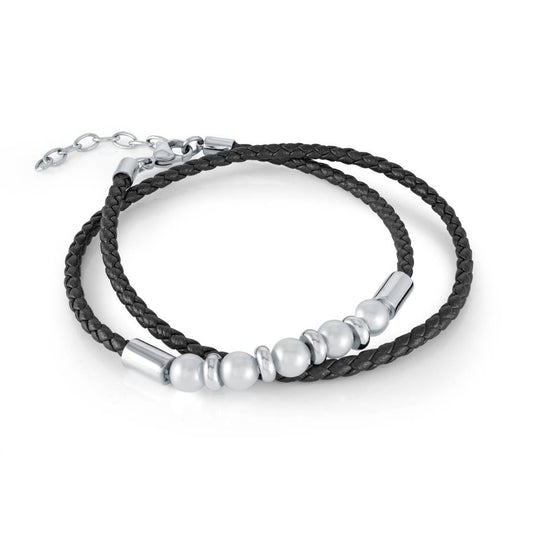 PEARLS LEATHER BRACELET