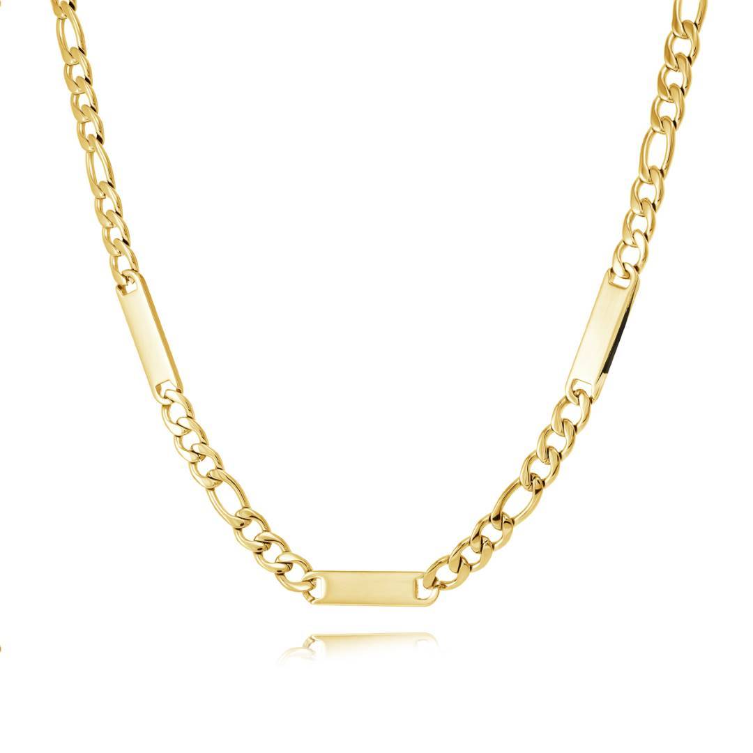 6MM ENGRAVABLE FIGARO CHAIN