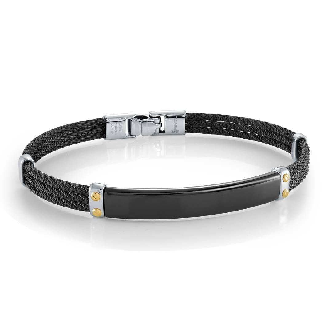 ACCENTED ID PLATE BANGLE