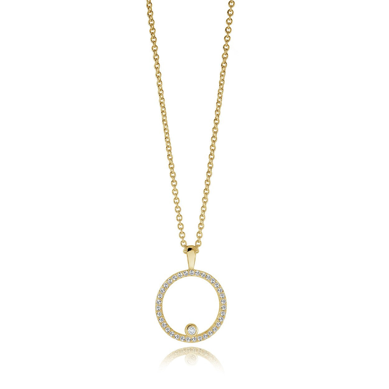 CZ CIRCLE PENDANT
