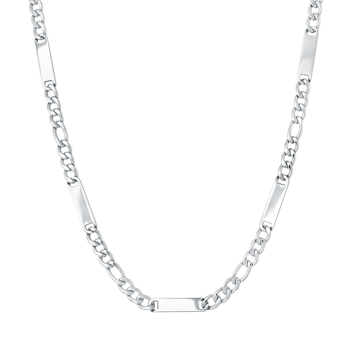 6MM ENGRAVABLE FIGARO CHAIN
