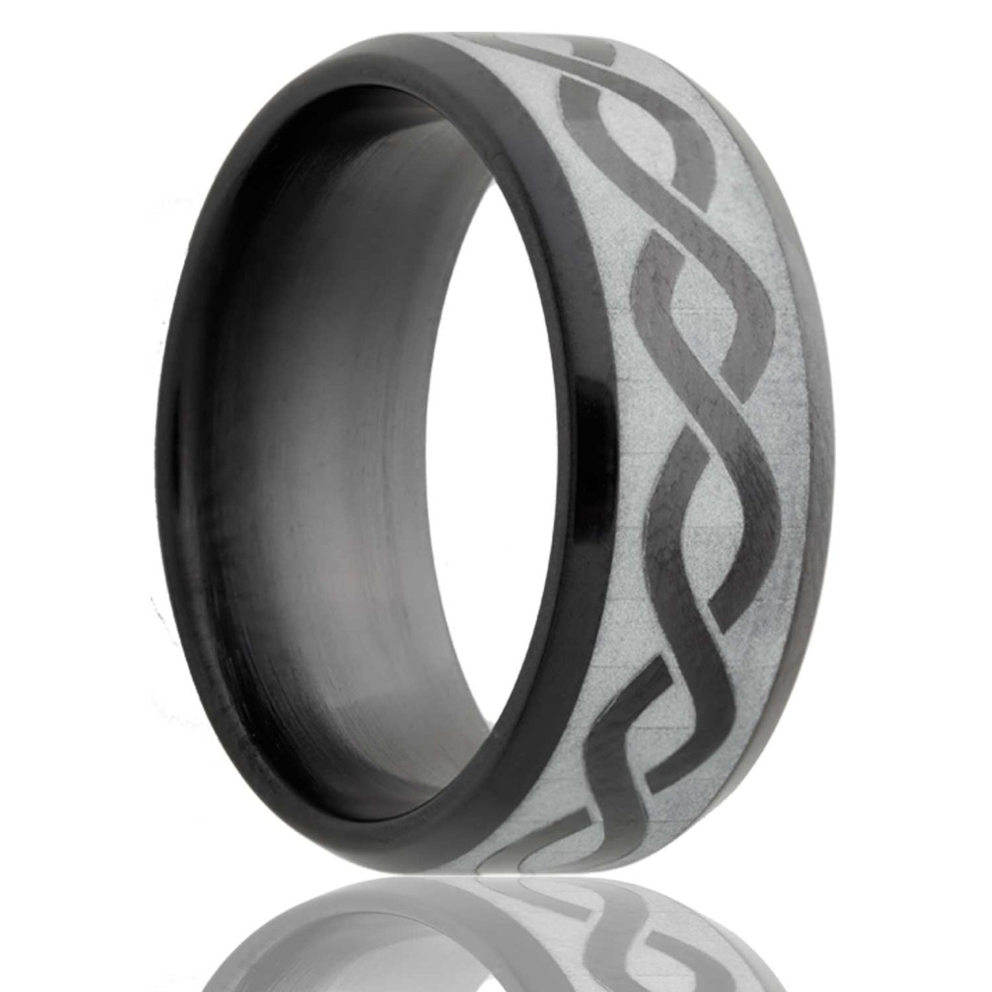 Zirconium Comfort Fit Polished Infinity Ring