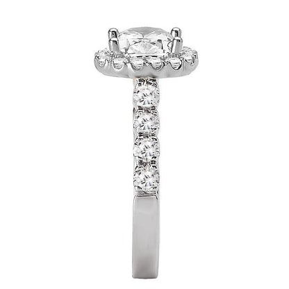 Halo Semi-Mount Diamond Ring