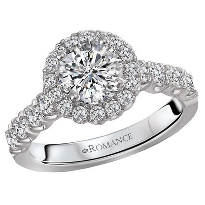 Halo Semi-Mount Diamond Ring