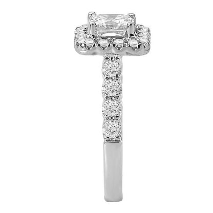 Halo Semi-Mount Diamond Ring