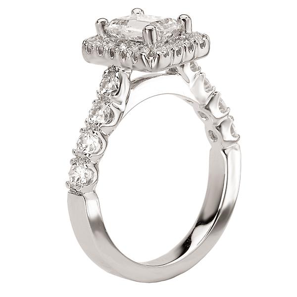 Halo Semi-mount Diamond Ring