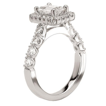 Halo Semi-Mount Diamond Ring