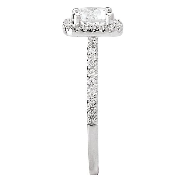 Halo Semi-Mount Diamond Ring