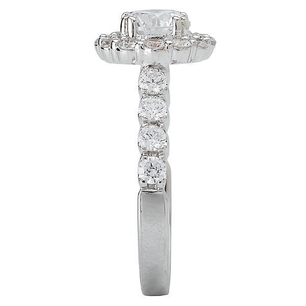 Halo Semi-Mount Diamond Ring