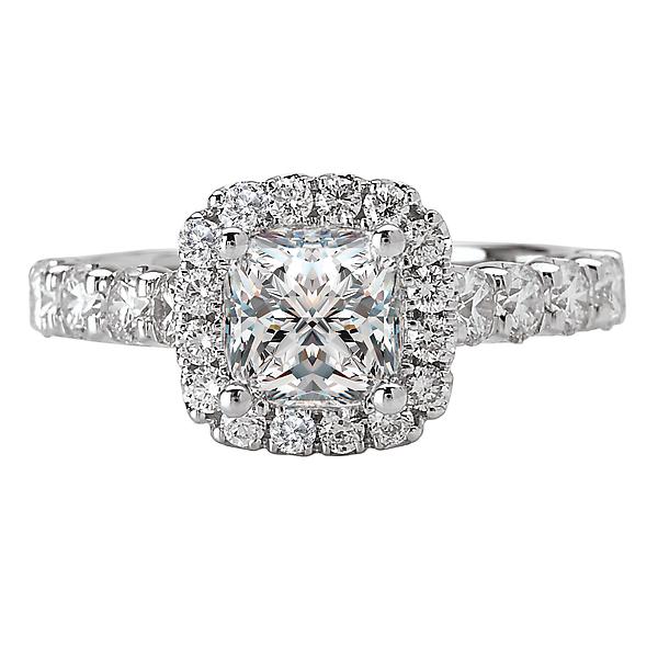 Halo Semi-Mount Diamond Ring