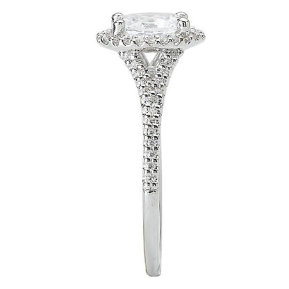 Halo Semi-Mount Diamond Ring