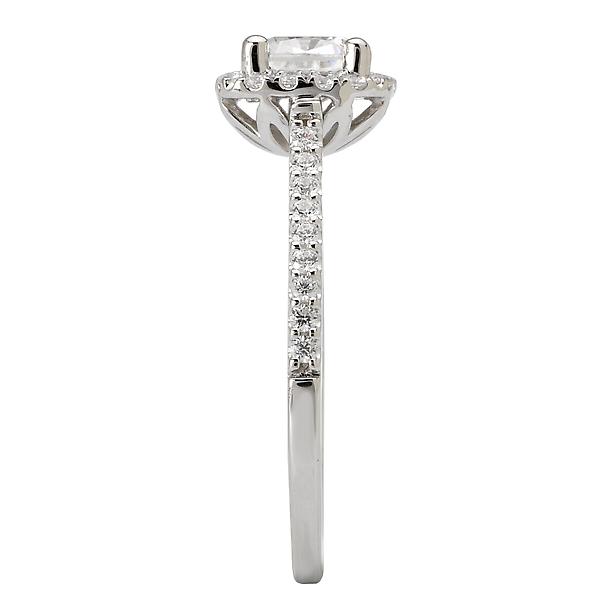 Halo Semi-Mount Diamond Ring