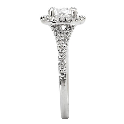 Halo Semi-Mount Diamond Ring