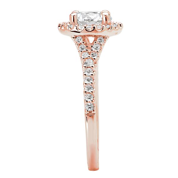 Halo Semi-Mount Diamond Ring