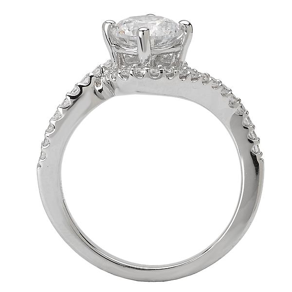 Halo Semi-Mount Diamond Ring