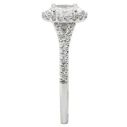 Halo Semi-Mount Diamond Ring