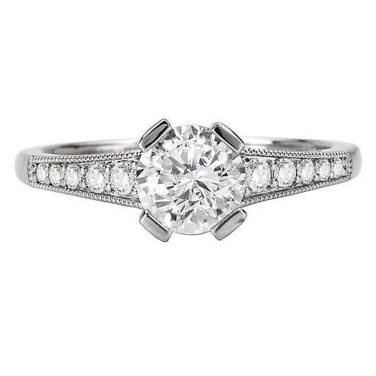 Vintage Semi-Mount Diamond Ring