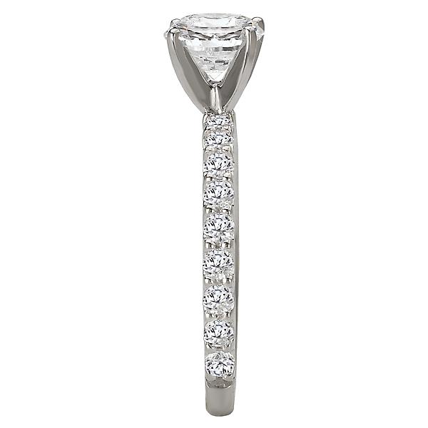 Peg Head Semi-Mount Diamond Ring