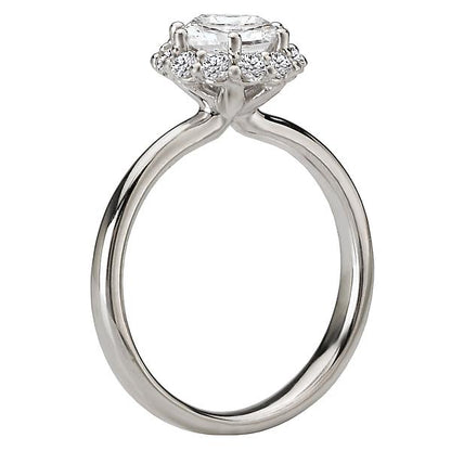 Halo Semi-Mount Diamond Ring