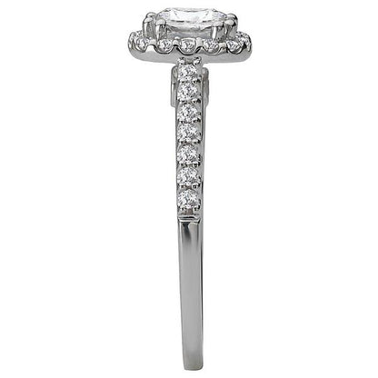 Halo Semi-Mount Diamond Ring