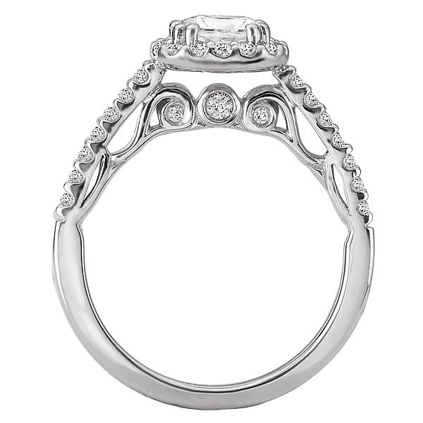 Halo Semi-Mount Diamond Ring