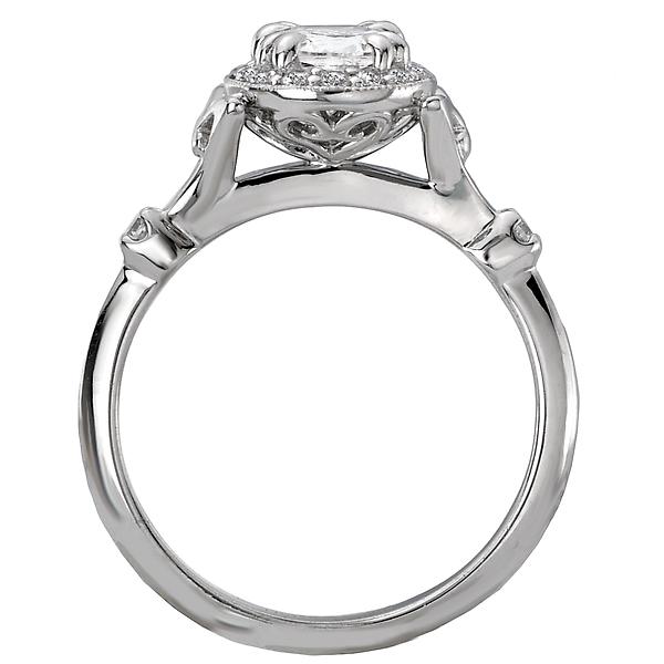 Halo Semi-Mount Diamond Ring